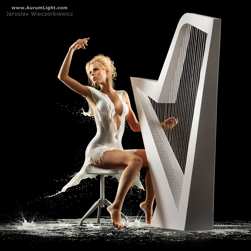 Milk Series - The Milky Harpist by Jaroslav Wieczorkiewicz on 500px