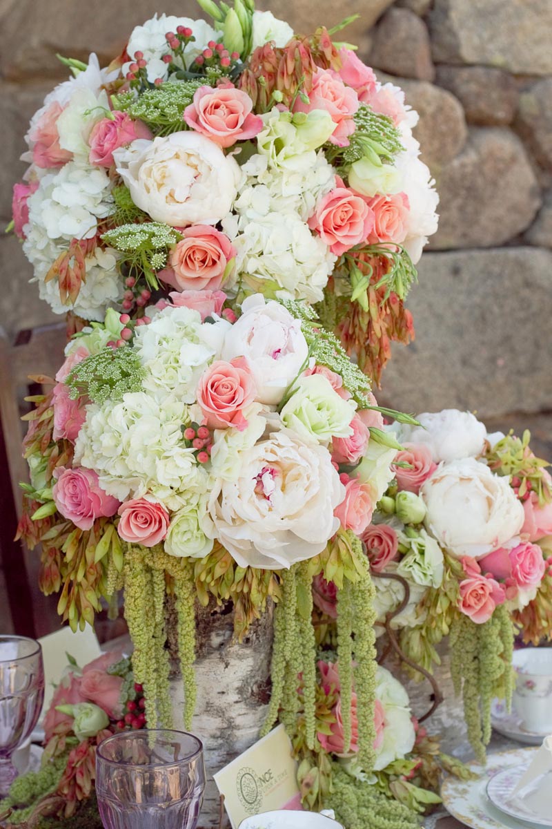 Birch Container Floral Display