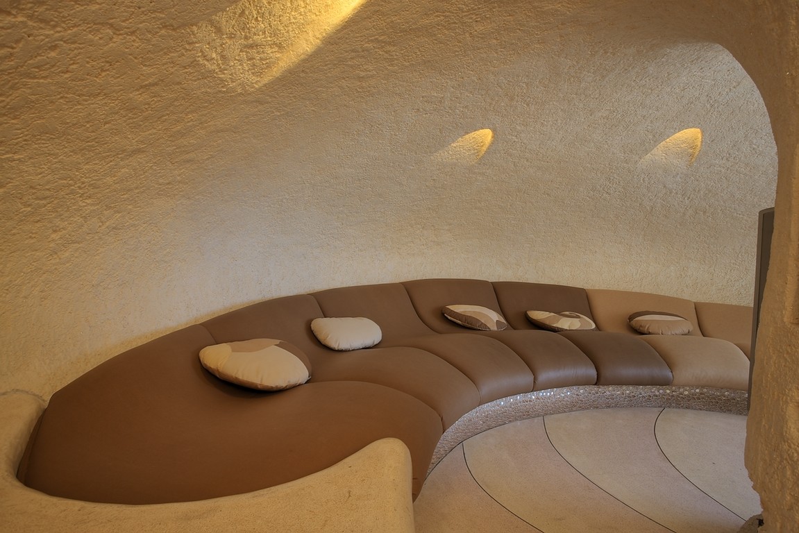 The Nautilus House by Javier Senosiain - Circular Living Room