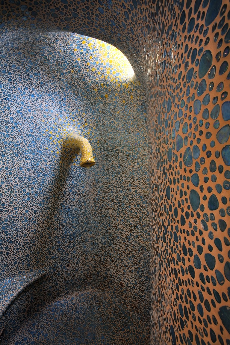 The Nautilus House by Javier Senosiain - Mosaic Shower