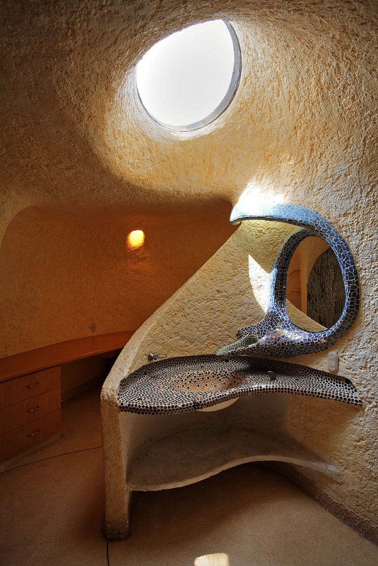 The Nautilus House by Javier Senosiain - Mosaic Bath