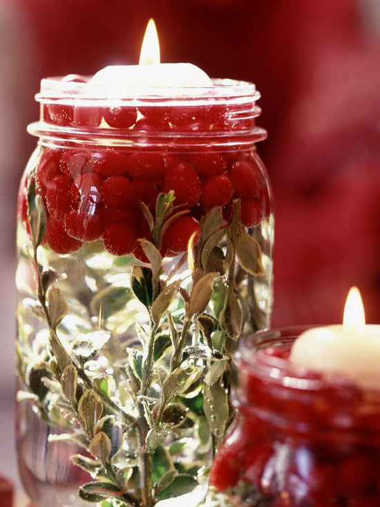 Illuminating Holiday Mason Jars from BHG