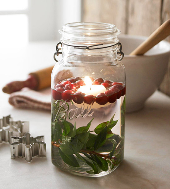 Mason Jar Nature Crafts for Your Winter Table