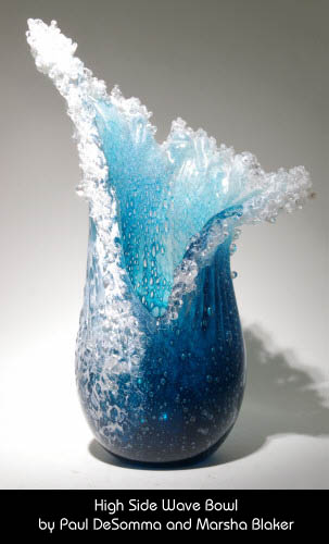 Wave Sculpture Small by Paul DeSomma and Marsha Blaker