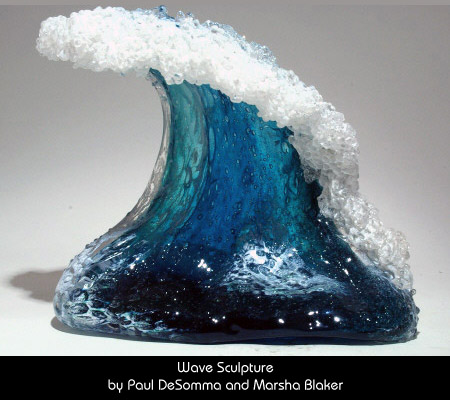 Wave Sculpture by Paul DeSomma and Marsha Blaker
