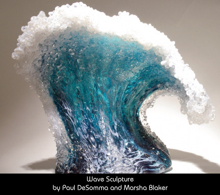 Wave Sculpture by Paul DeSomma and Marsha Blaker