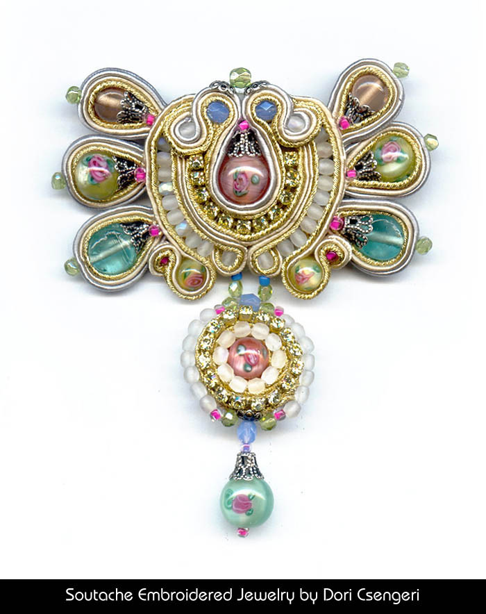 Soutache Embroidered Jewelry by Dori Csengeri - Romantic