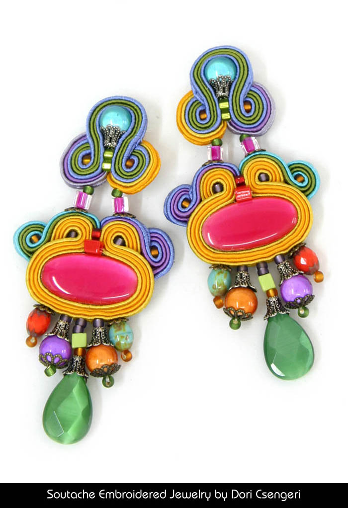 Soutache Embroidered Jewelry by Dori Csengeri - Euphoria