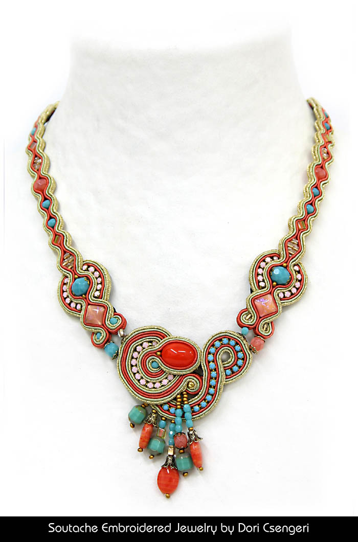 Soutache Embroidered Jewelry by Dori Csengeri - Ceasarea