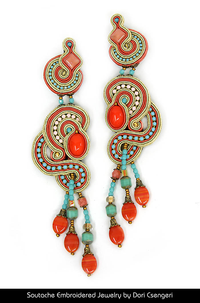 Soutache Embroidered Jewelry by Dori Csengeri - Ceasarea