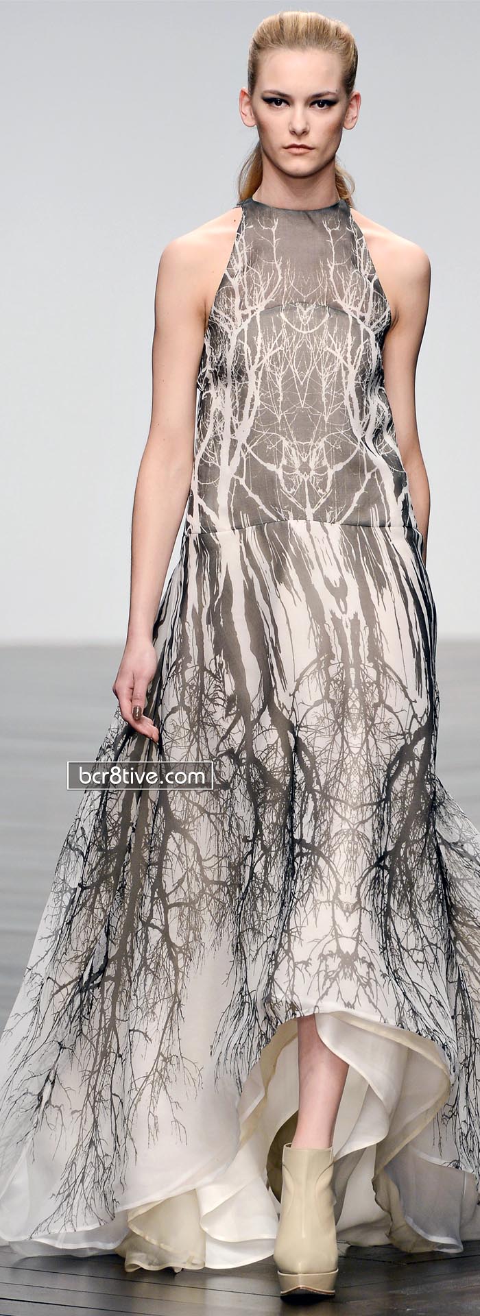 Maria Grachvogel FW 2013 - Tree Pattern Maxi Dress - http://www.mariagrachvogel.com/