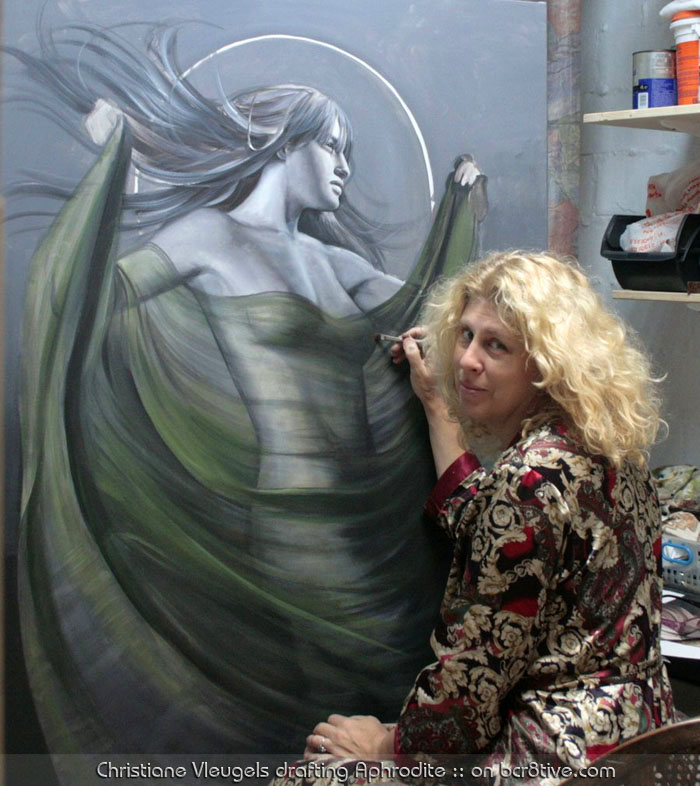 Christiane Vleugels drafting Aphrodite