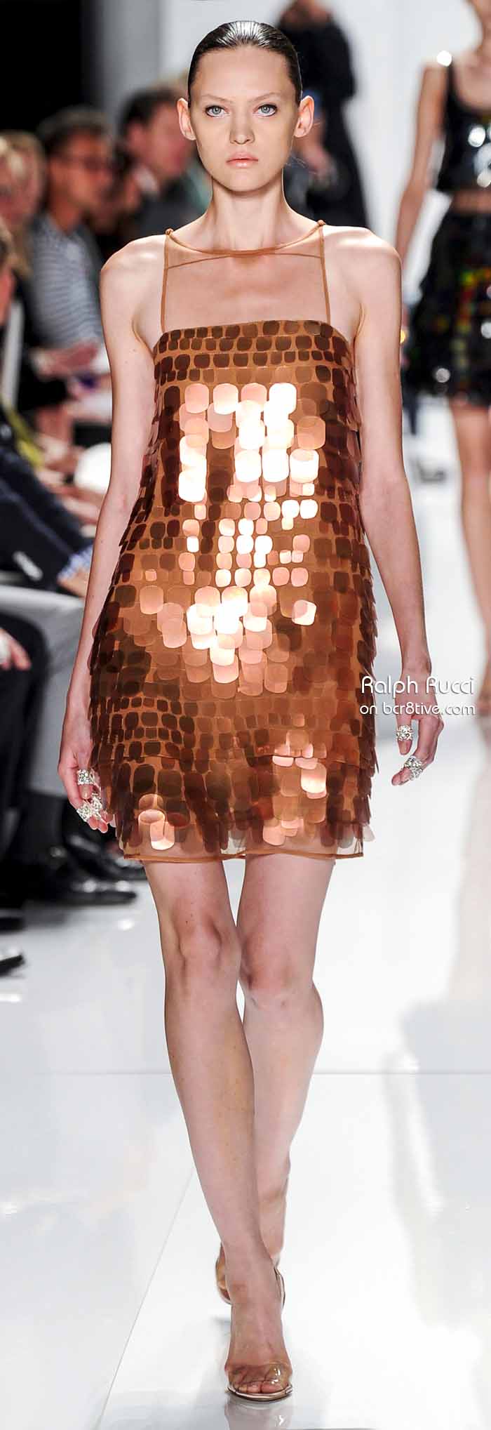 Ralph Rucci Spring 2014 #NYFW - Copper Sequin Dress