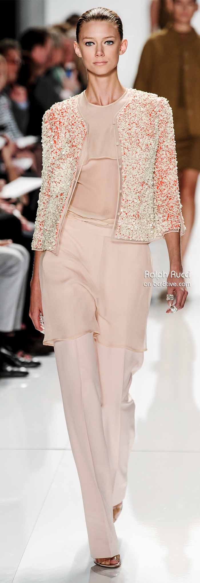 Ralph Rucci Spring 2014 #NYFW - Stone Crusted Jacket