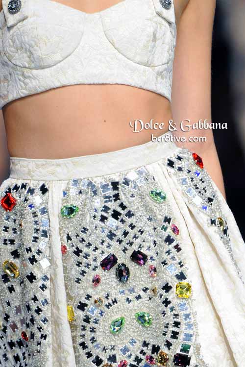 Dolce & Gabbana Crystal Gemstone Skirt