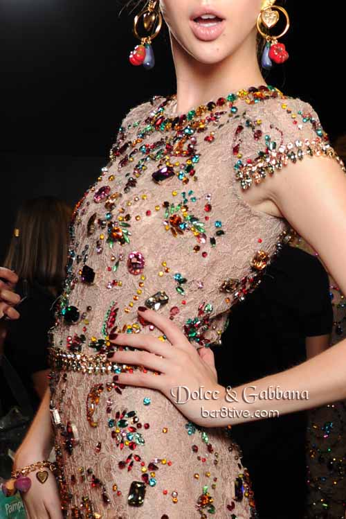 Dolce & Gabbana Crystal Gemstone Dress