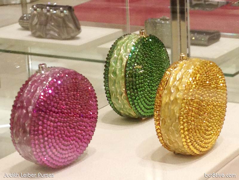 Judith Leiber Crystal Macaron Pillbox Display