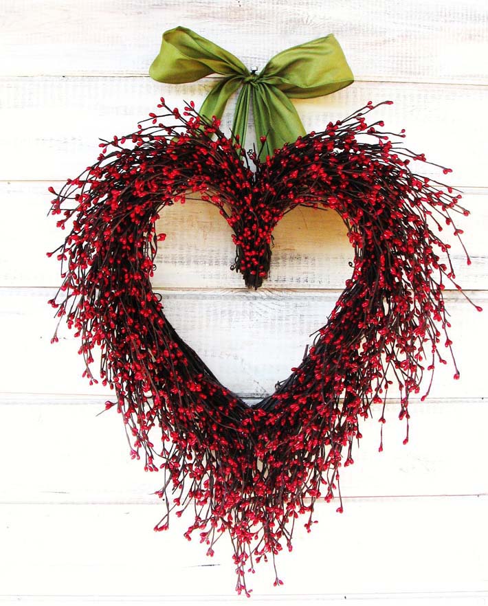 Say I LOVE YOU - Valentines Day Wreath by Wild Ridge Design on Etsy