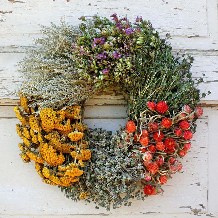 Floral Herb Wreath - Williams-Sonoma