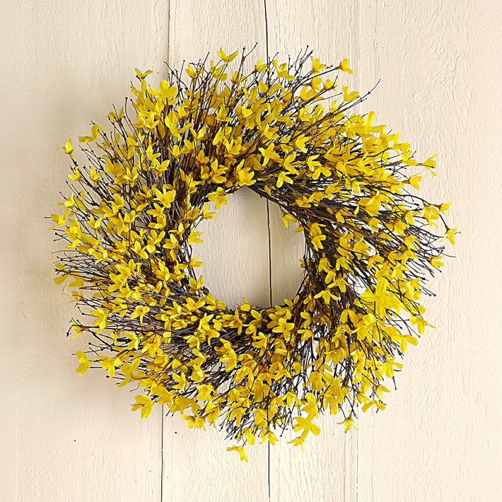 Forsythia Wreath - Williams-Sonoma