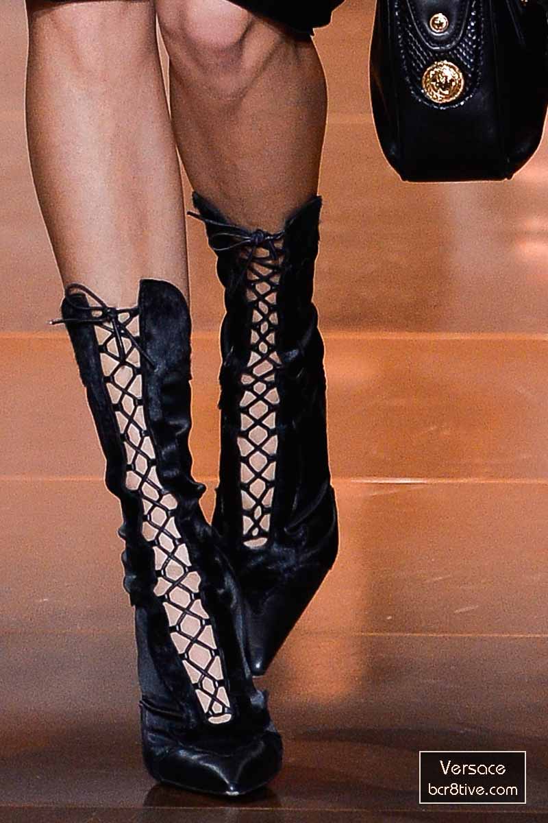 Versace Fall 2014 - Lace Up Booties