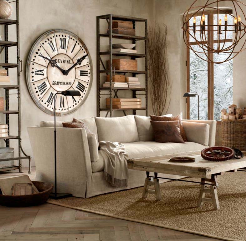 Large Wall Clock on Restoration Hardware