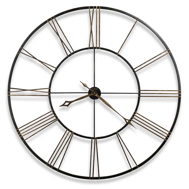 Postema Howard Miller Wrought Iron Wall Clock