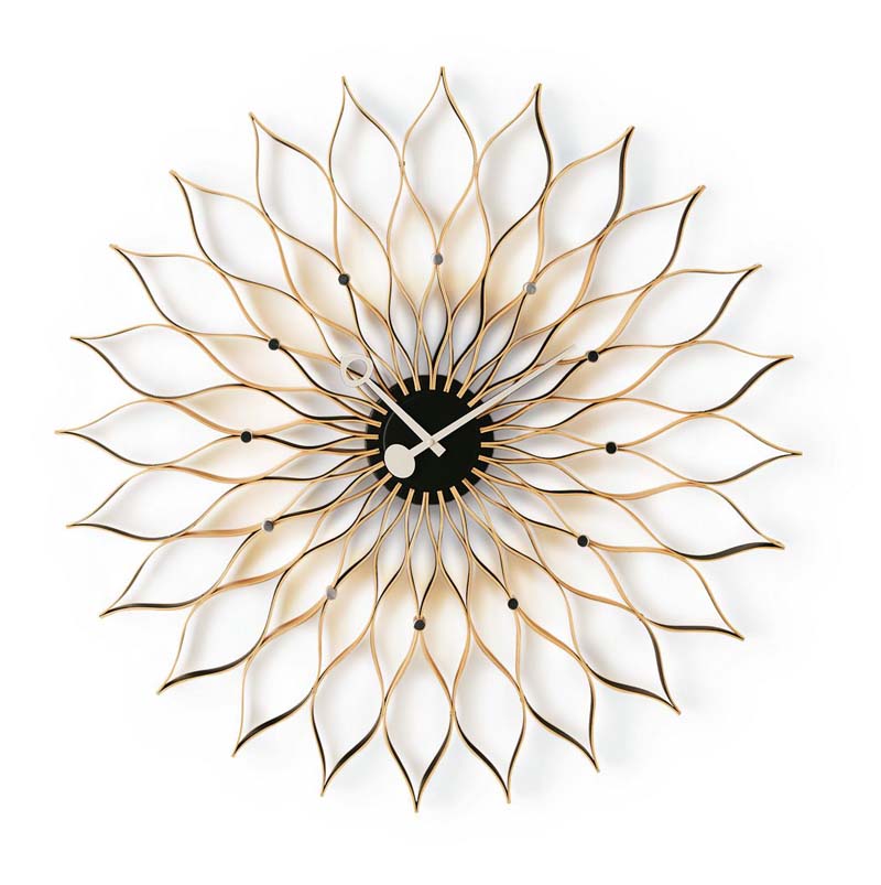 Sunflower Clock by Irving Harper