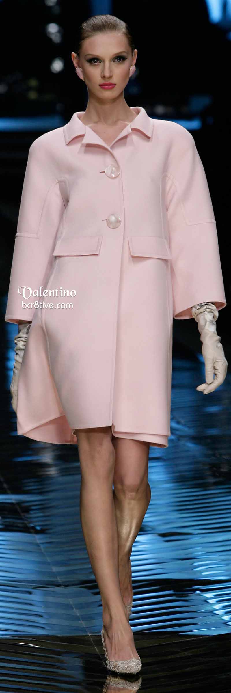 Valentino Baby Pink Dress Coat