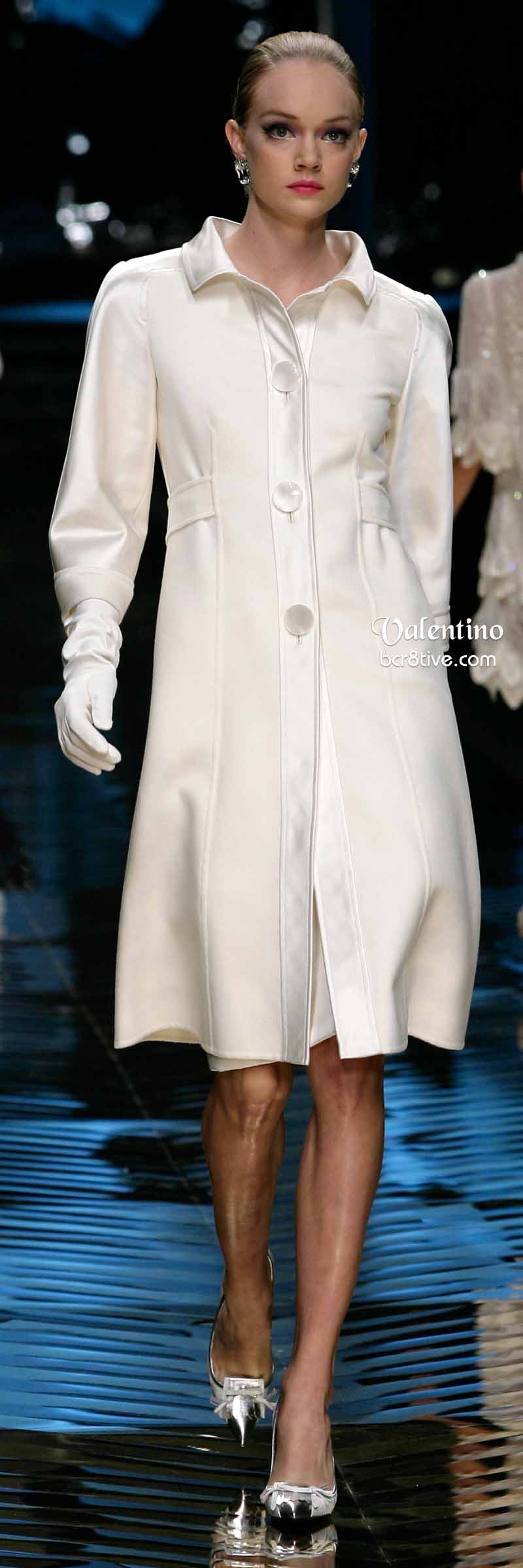 Valentino White Coat Dress