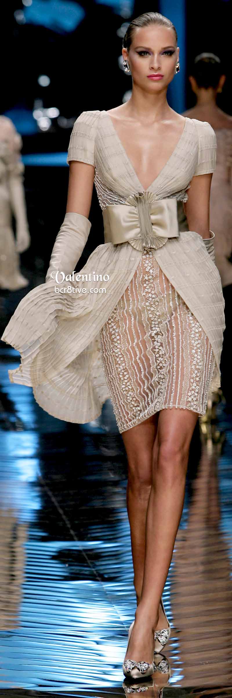 Valentino Sultry Neutral Evening Dress