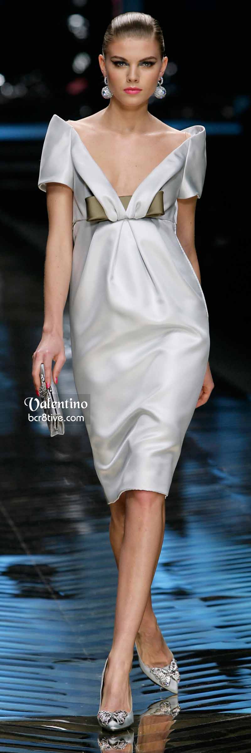 Valentino Charming Formal White Cocktail Dress