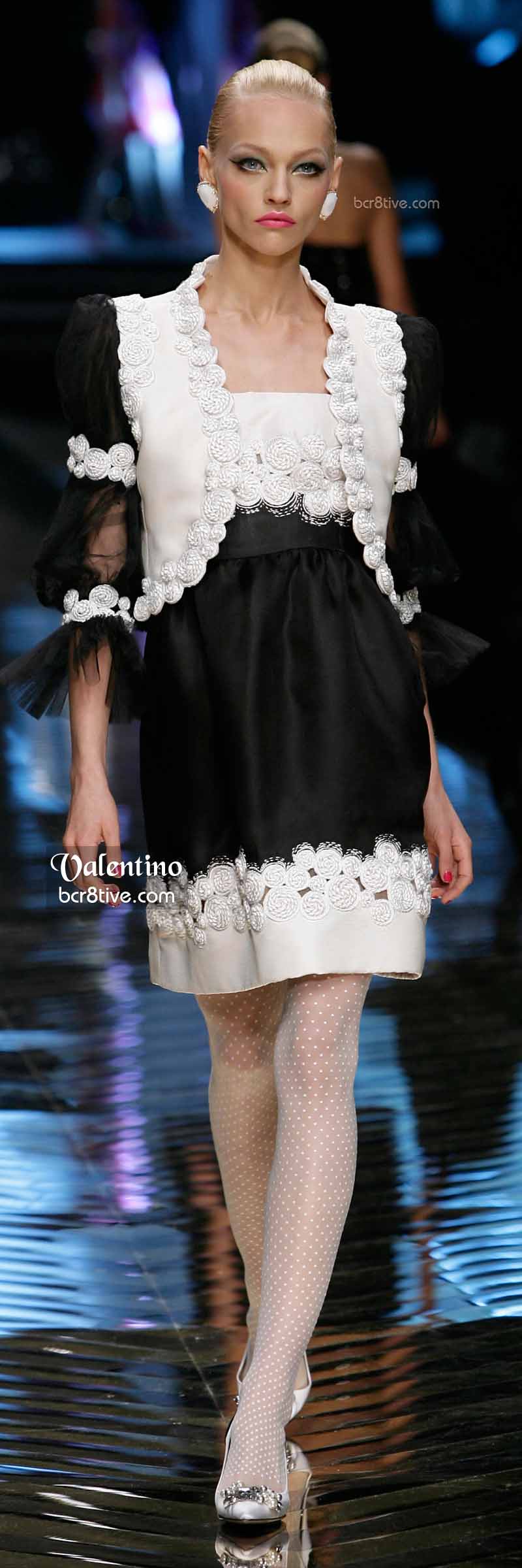 Valentino Embroidered Bolero and Dress in Black and White