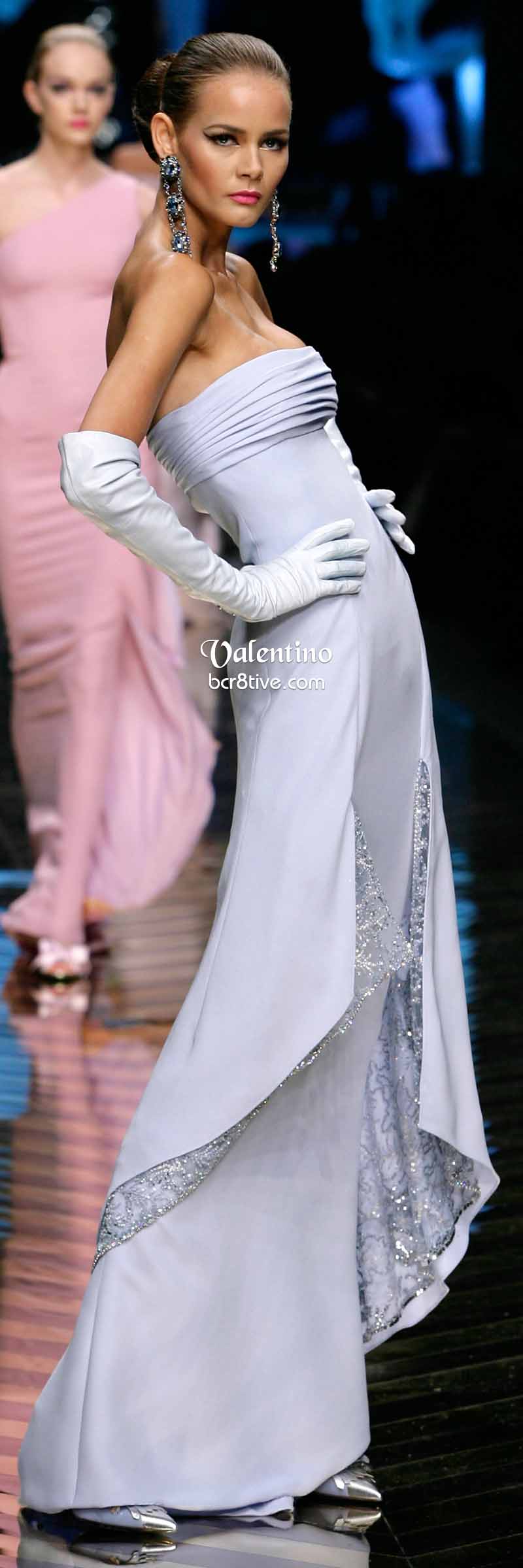 Valentino Chic Powder Blue Evening Gown