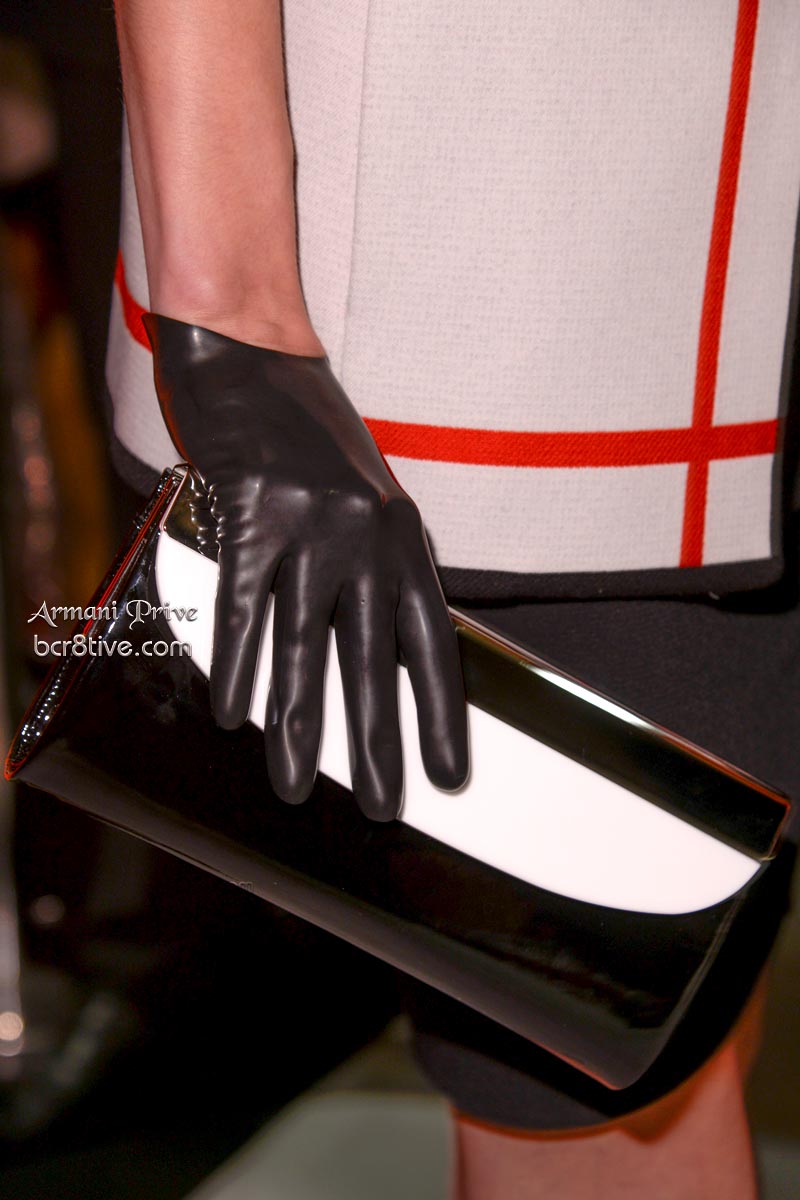 Armani Privé Haute Couture Fall Winter 2014-15 Demi Gloves and Bag