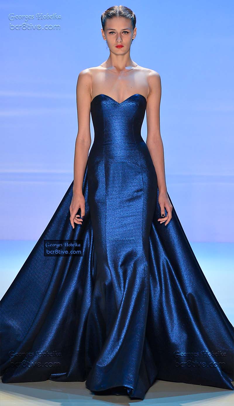 Monet's Midnight Stroll by Georges Hobeika FW 2014-15 Couture