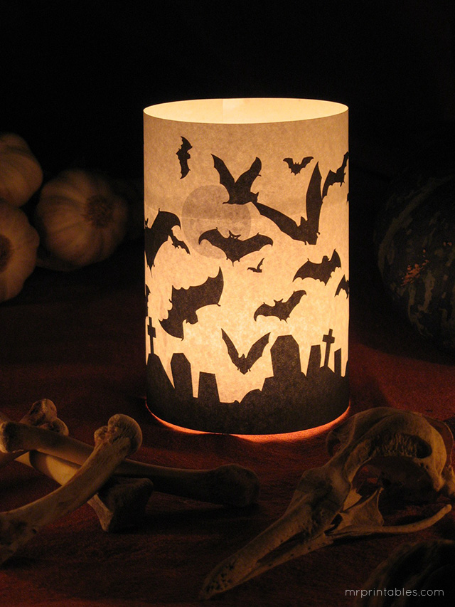 DIY Halloween Candle Wrapper