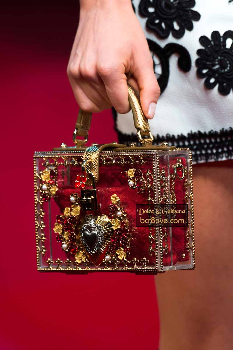 Dolce and Gabbana Spring 2015 - Clear Embellished Purse Box