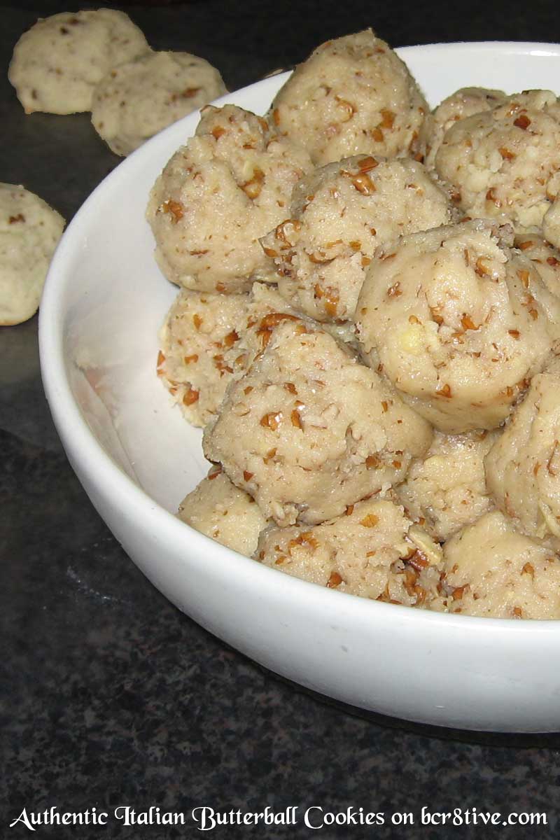 Shape the dough into 1-inch balls