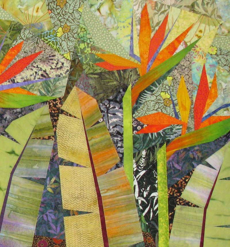 Terry Aske - Paradise Garden Quilt - Close Up