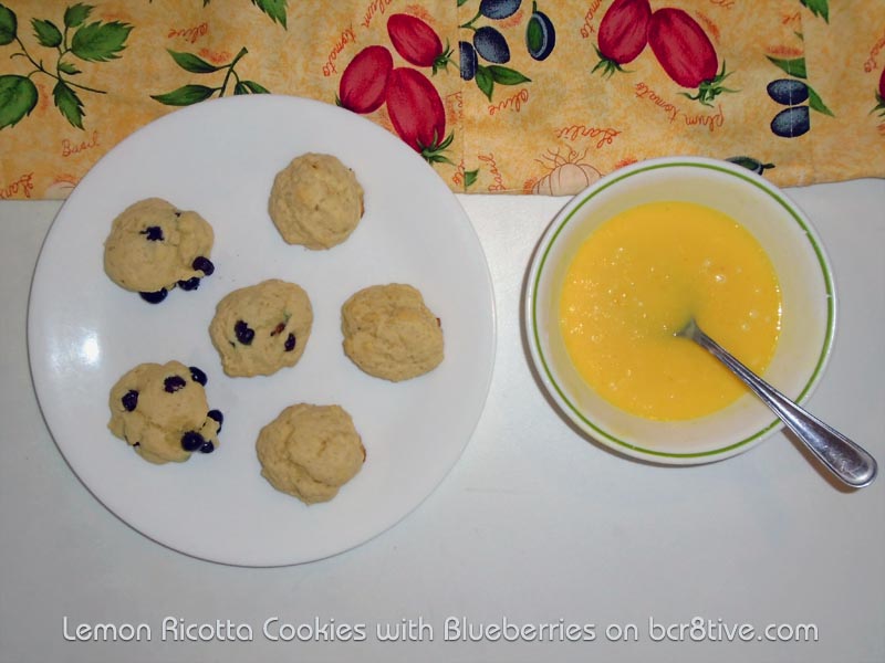 Lemon Ricotta Cookies and Icing 