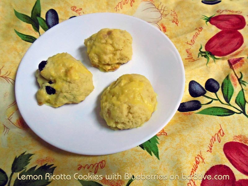 Lemon Ricotta Blueberry Cookies and Lemon Ricotta Cookies 