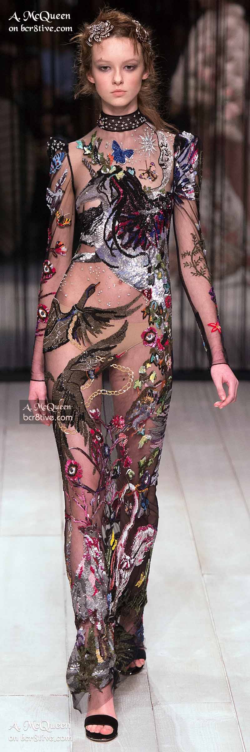 Embroidered Evening Gown - The Best of Alexander McQueen 2016