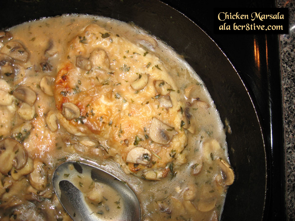 Chicken Marsala ala bcr8tive