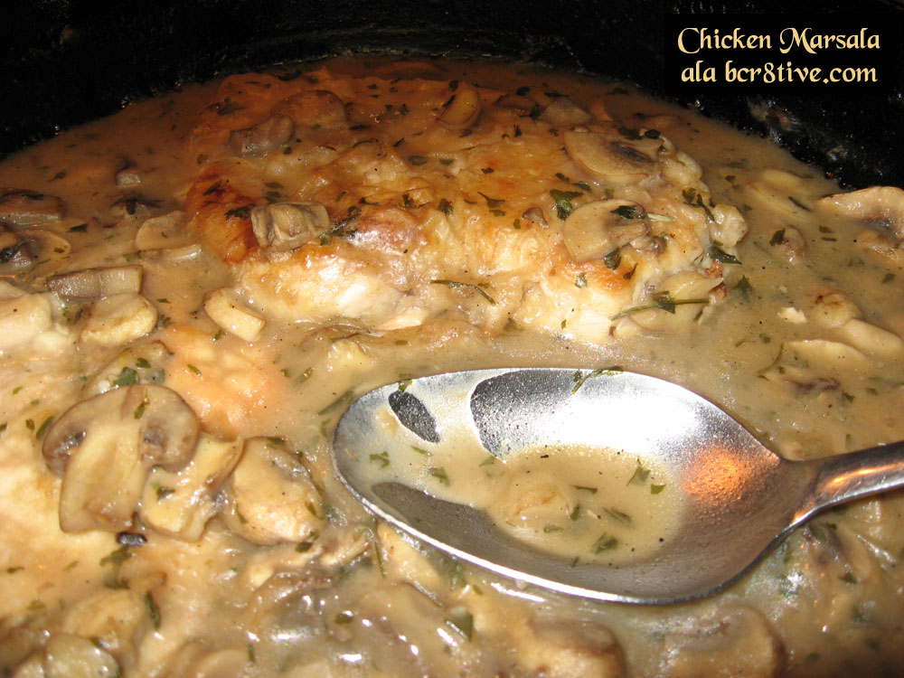 Chicken Marsala ala bcr8tive