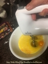 Quickly blend eggs